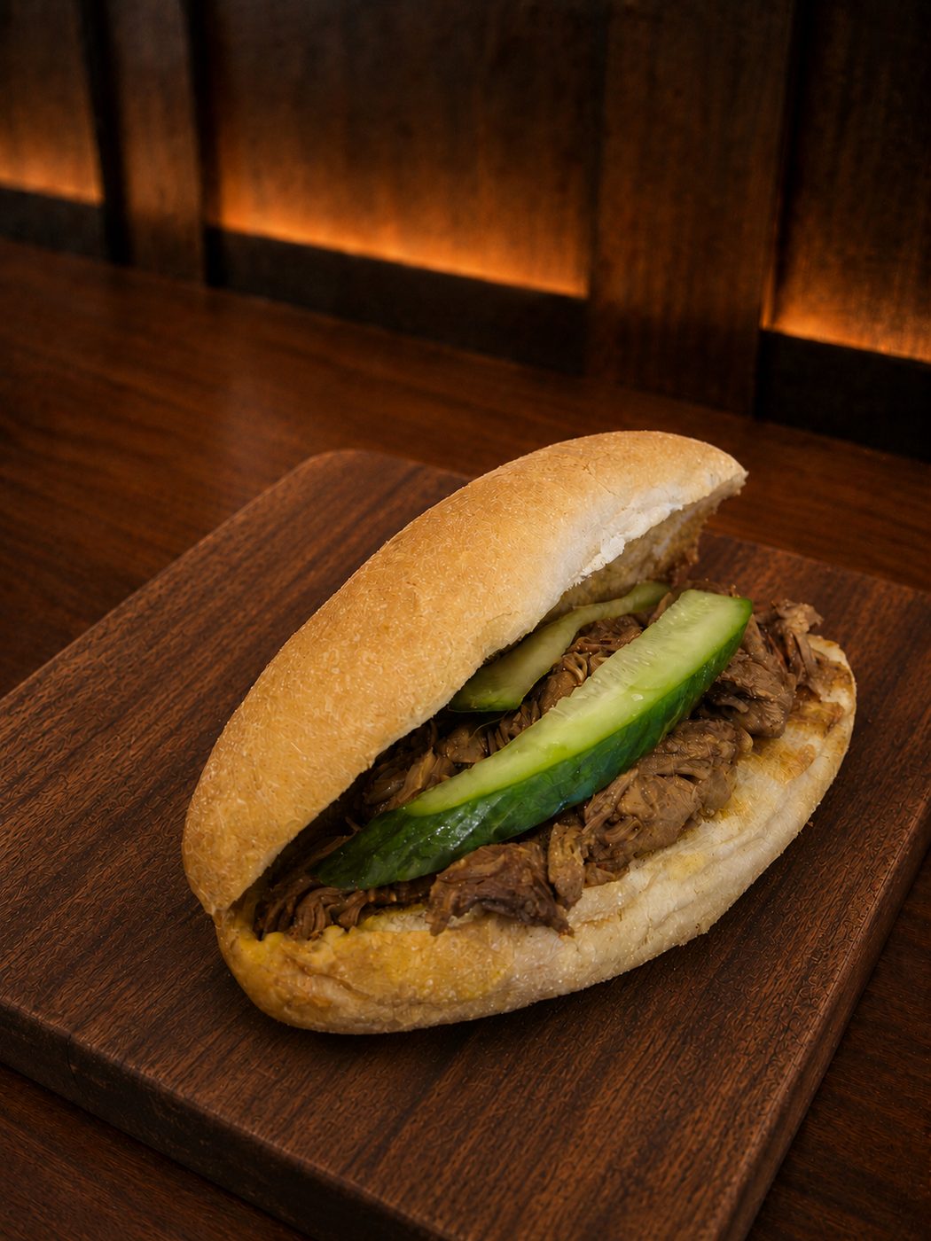 Soy chicken roll with slow-cooked chicken in soy sauce