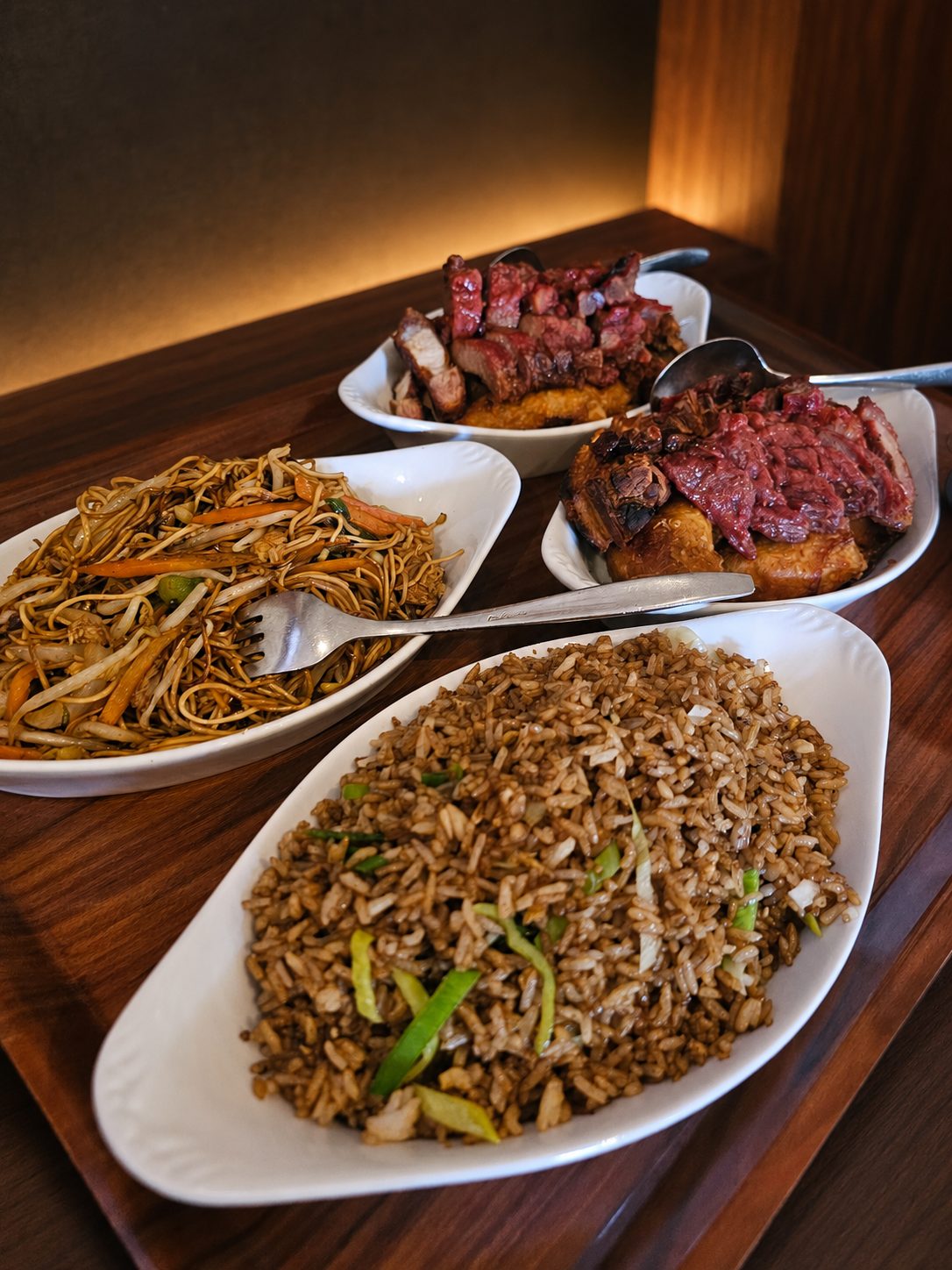Fresh dishes ready to serve
