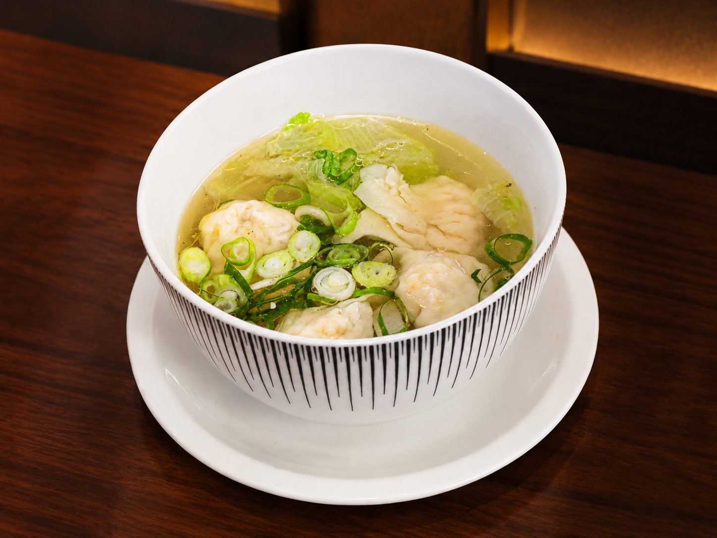 Shui-Kar soup with prawn dumplings