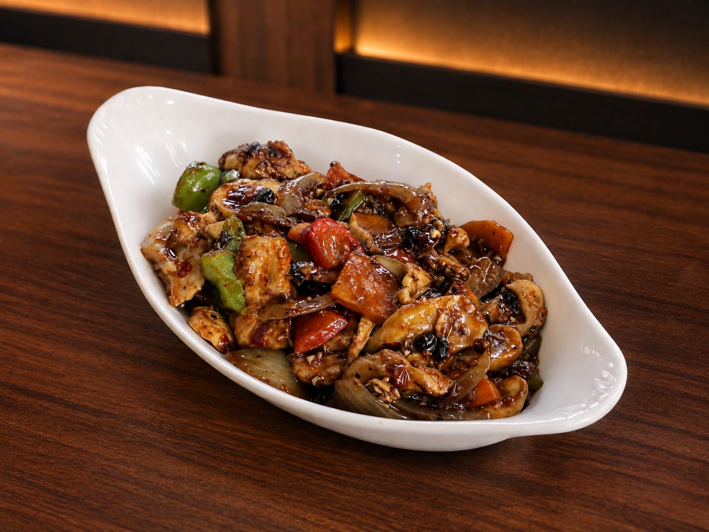 Sie Chiu Kai — chicken in black bean sauce