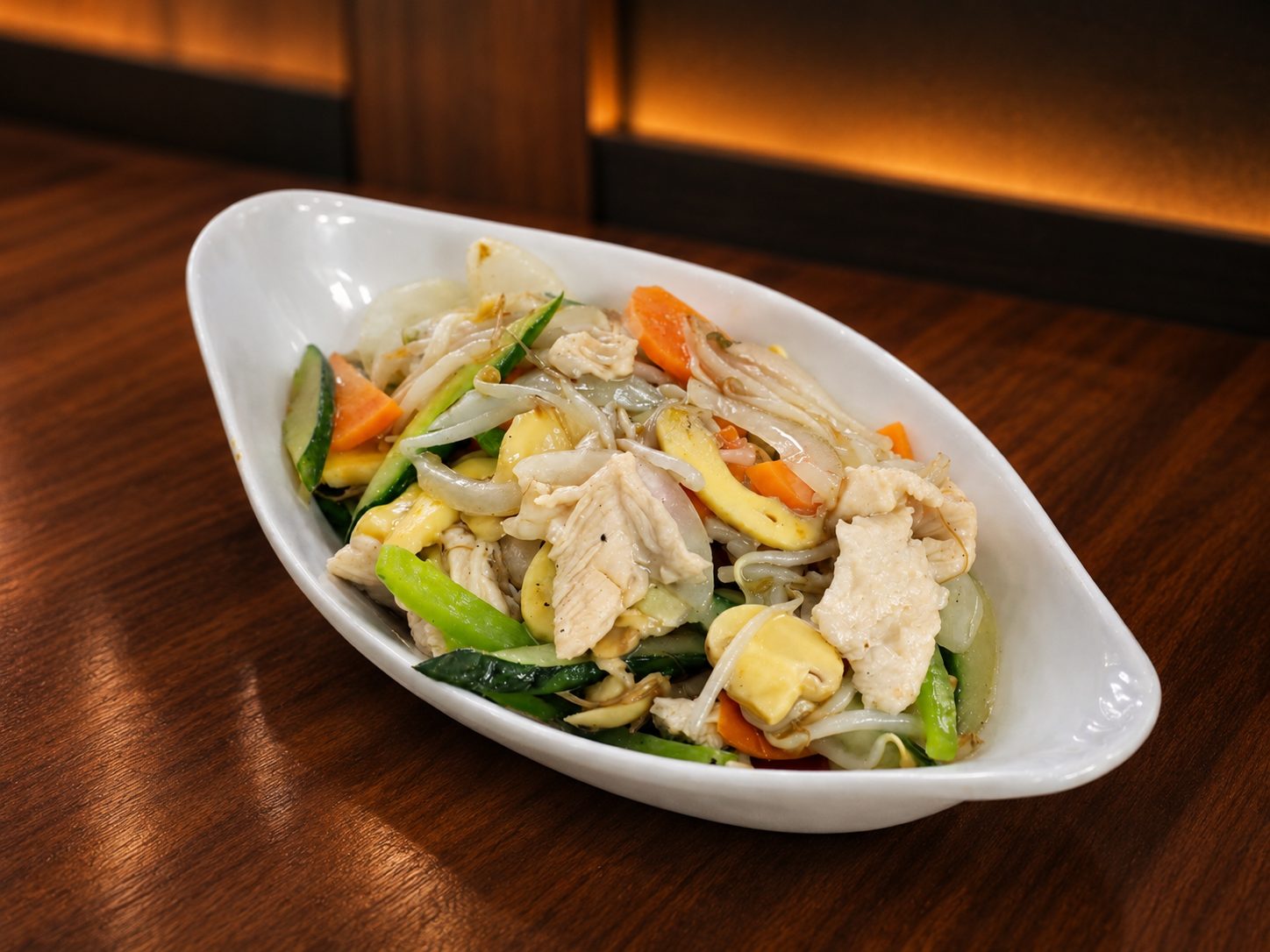 Tjap tjoy with chicken — stir-fried vegetables